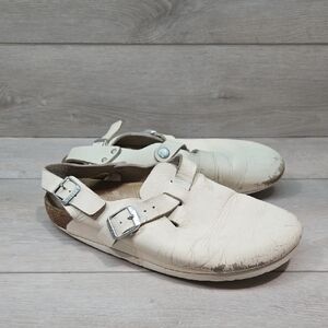 Birkenstock Women Tokio Super Grip Clog  Leather Sandals Sz 39/8 Narrow